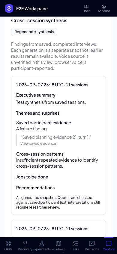 Research results on mobile