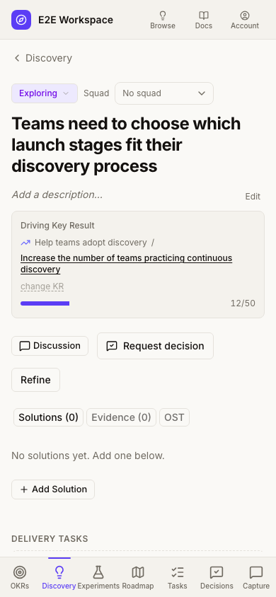 Opportunity relationships on mobile