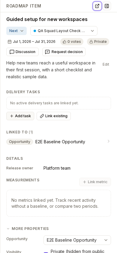 Roadmap item on a phone